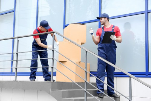 Professional movers handling a compact relocation in Wapping