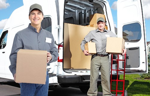 Furniture being handled safely during removals in Wapping